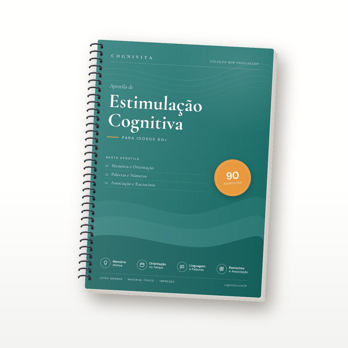 Capa da apostila de Estimulação Cognitiva Alzheimer
