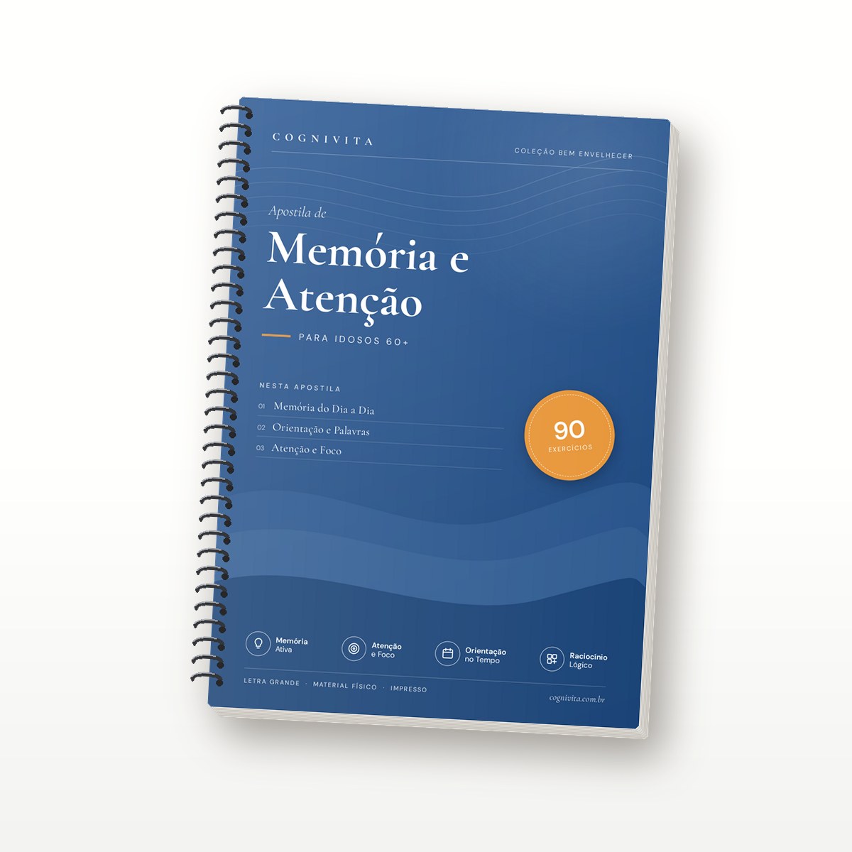 Capa da apostila de Memória e Atenção